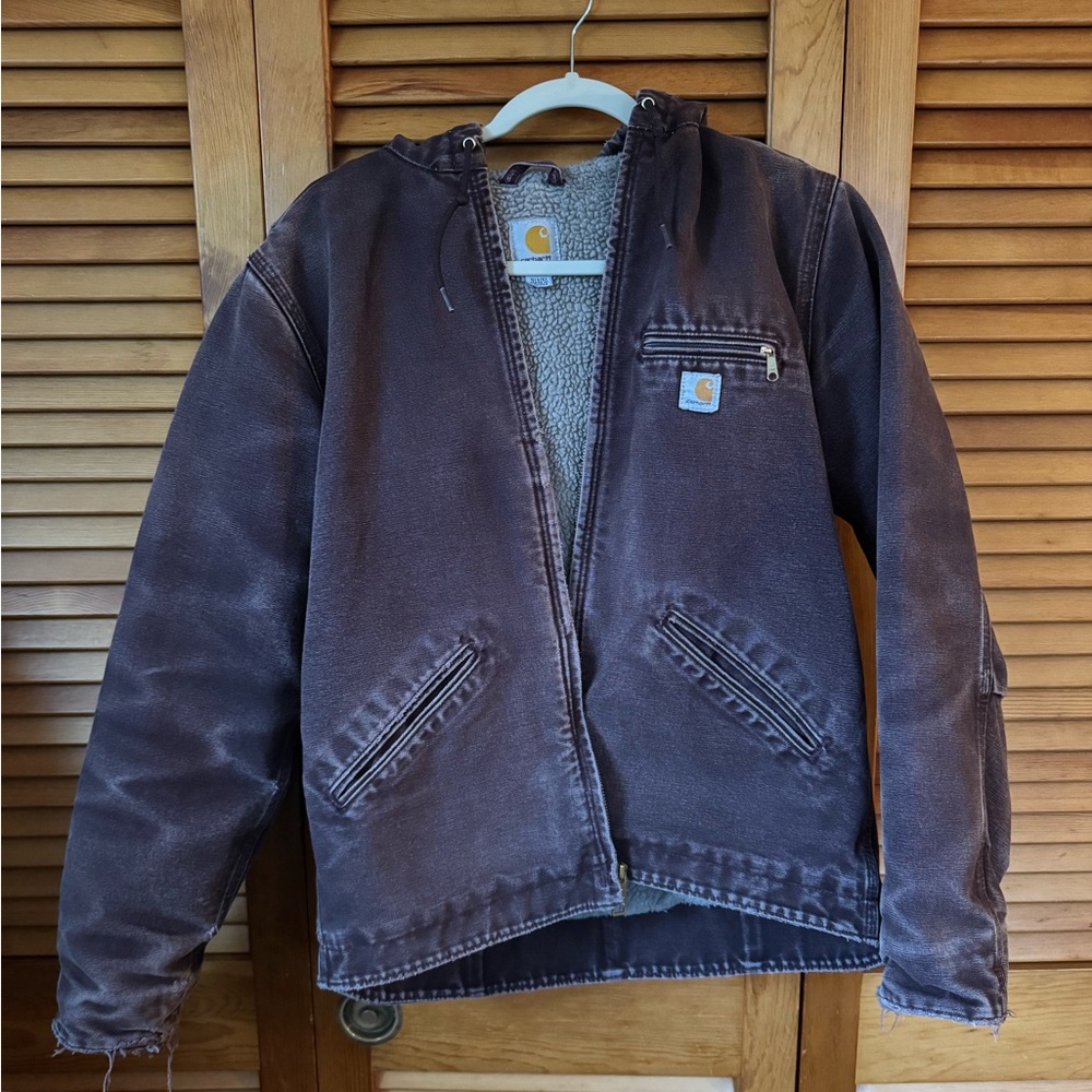 Carhartt Dark Brown Hooded Jacket